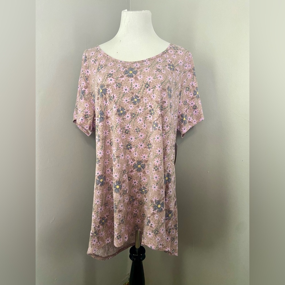 LuLaRoe Classic T Shirt NWT Multicolored Floral Short Sleeve